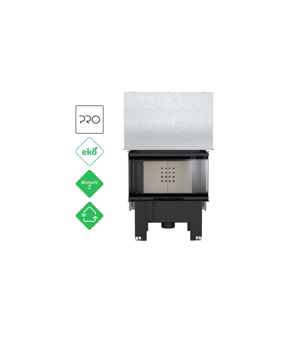 Insert cheminée à bois 3 côtés vitrées, Porte guillotine, 7 kW NOLWENN Insert cheminée à bois 3 côtés vitrées, Porte guillotine, 7 kW NOLWENN