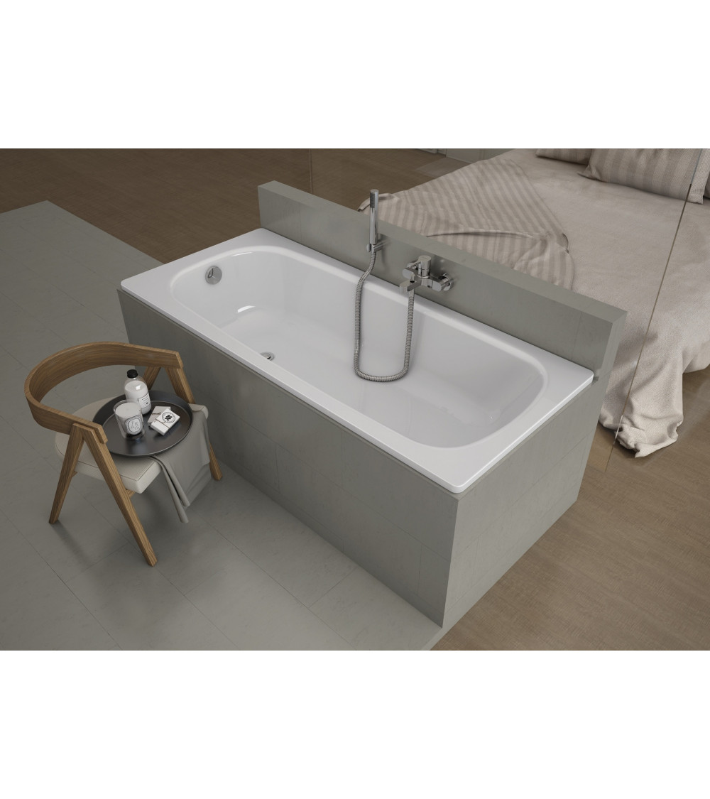 Vasca da bagno AVIZORIA 140/150/160/170x75 cm, in acciaio smaltato