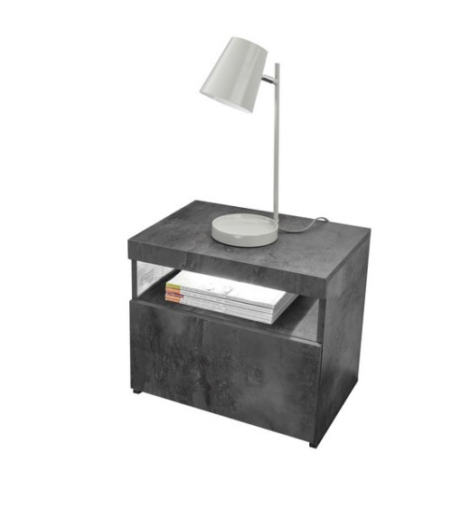 Lot de 2 chevets DESMOLINIA béton
