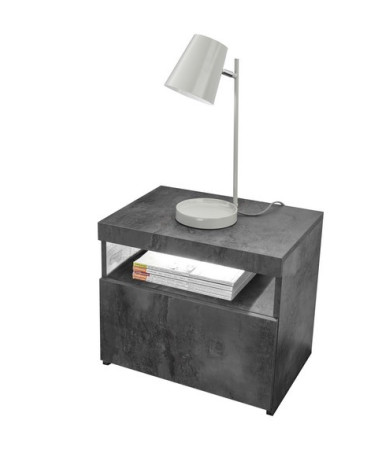 Lot de 2 chevets DESMOLINIA béton
