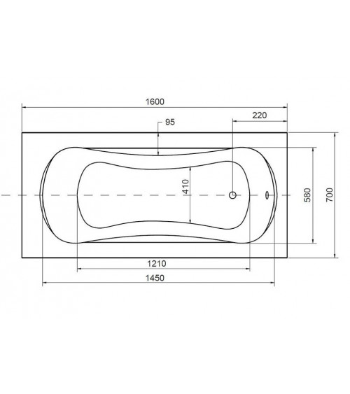 Bagno VANESSA 130/140/150/160/170 X 70 cm 