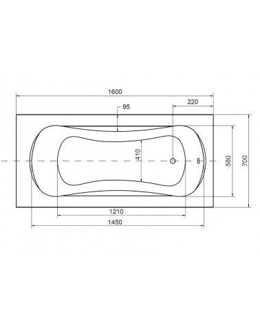 Bagno VANESSA 130/140/150/160/170 X 70 cm 