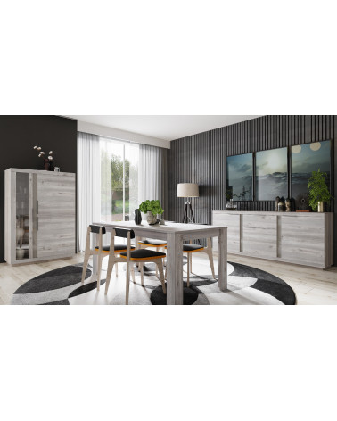 Comedor completo LISA II Gris blanco de plomo