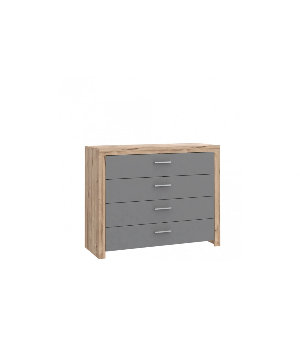 Rovere e camera completa AMALTI bianco letto 160 x 200 cm con box contenitore 