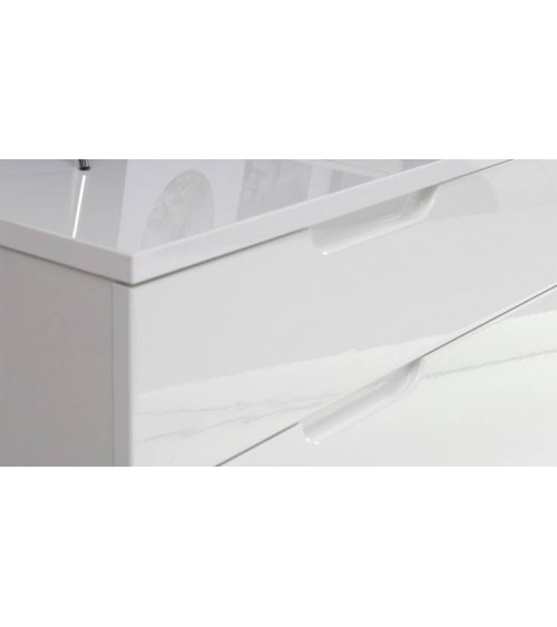 Rovere e camera completa AMALTI bianco letto 160 x 200 cm con box contenitore 