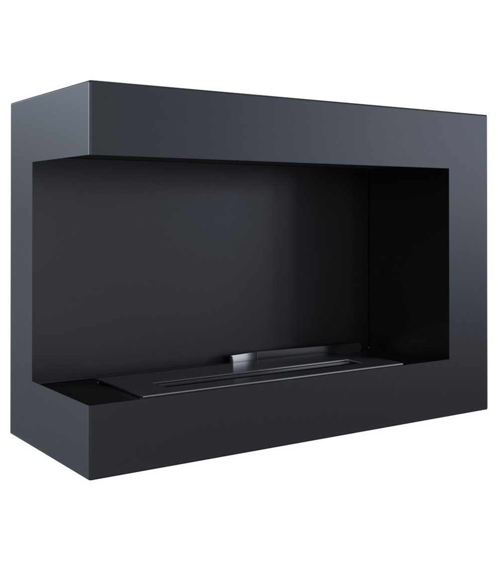 Cheminée bio-éthanol delta d'angle 70 cm