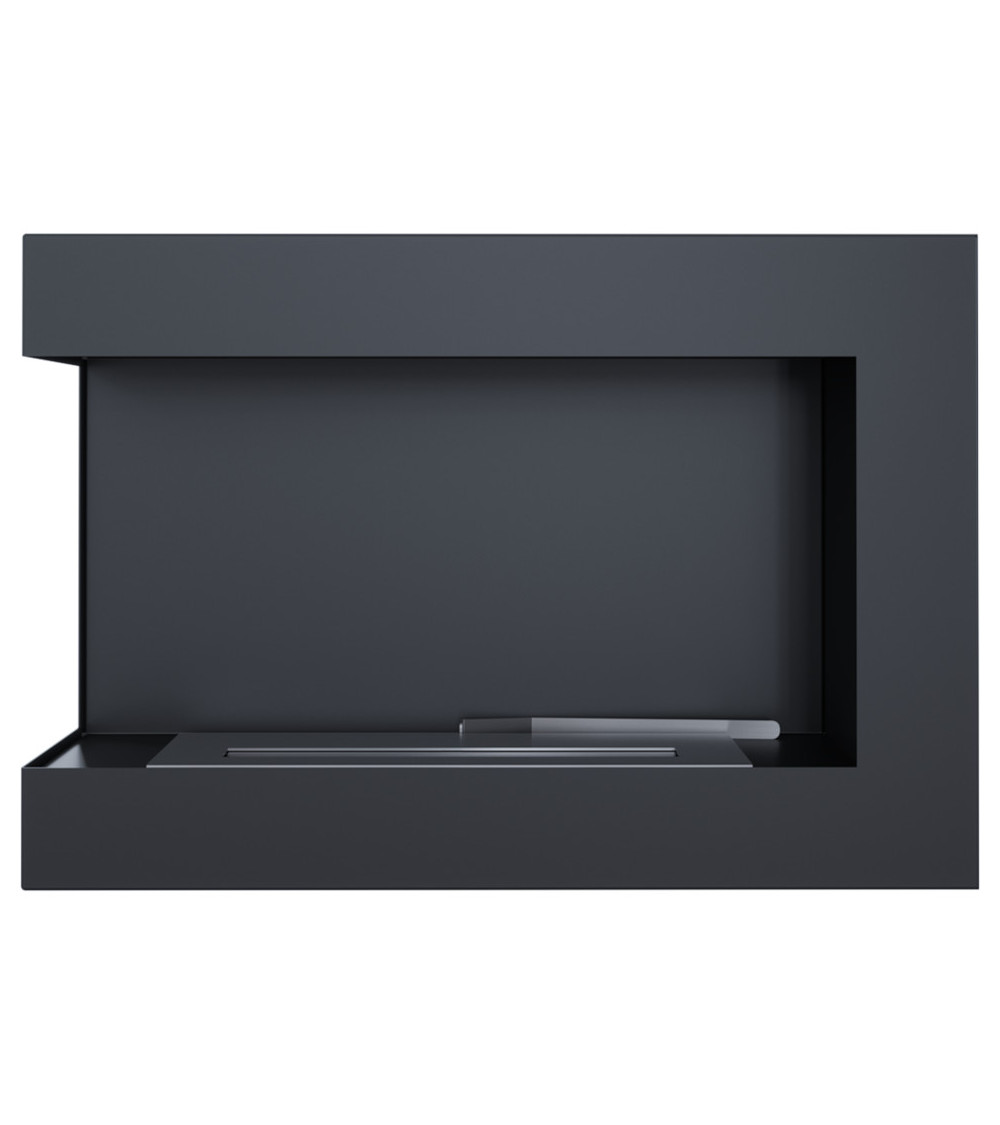 Cheminée bio-éthanol delta d'angle 70 cm