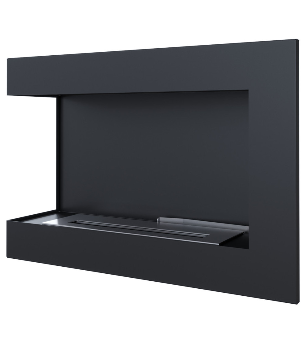 Cheminée bio-éthanol delta d'angle 70 cm