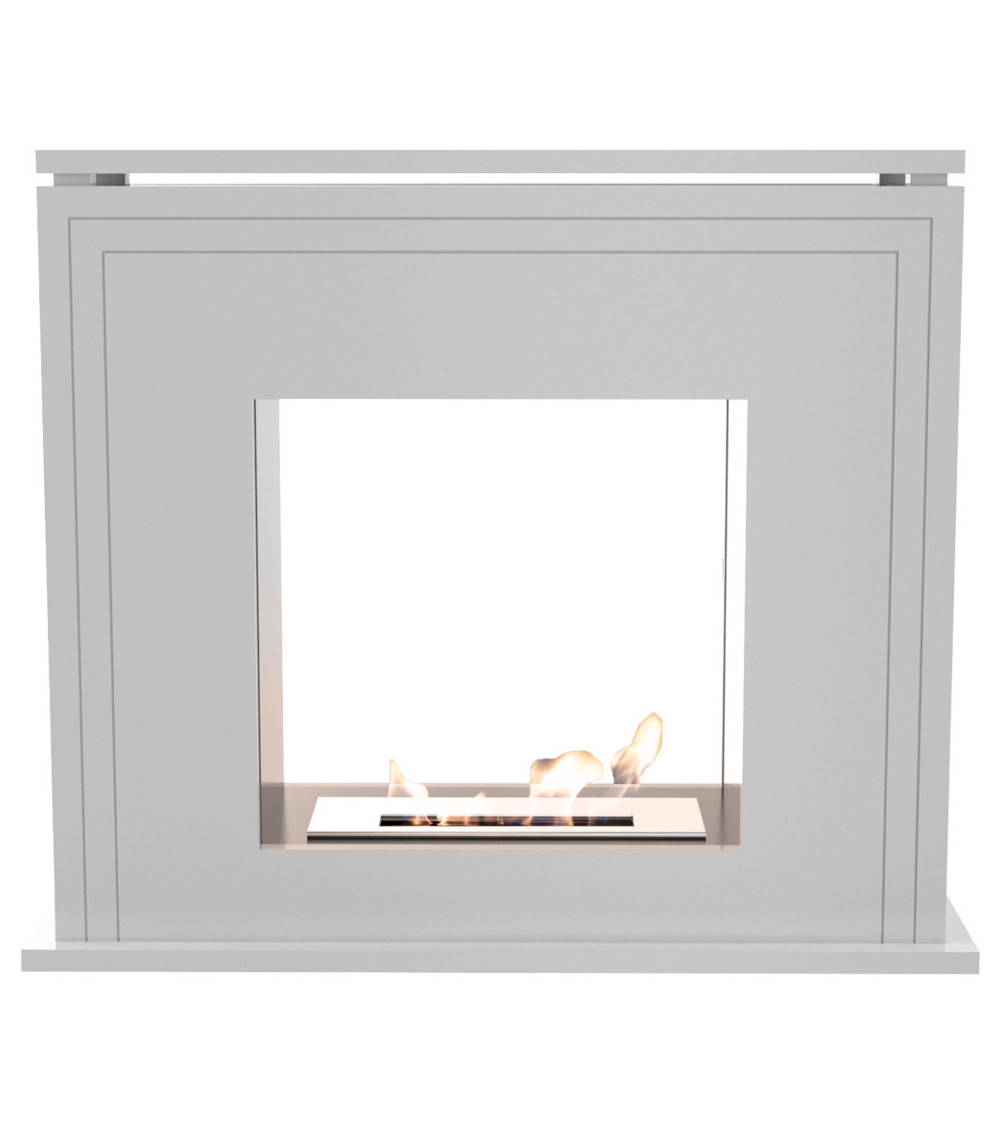 Cheminée bio-éthanol delta d'angle 70 cm Cheminée bio-éthanol delta d'angle 70 cm