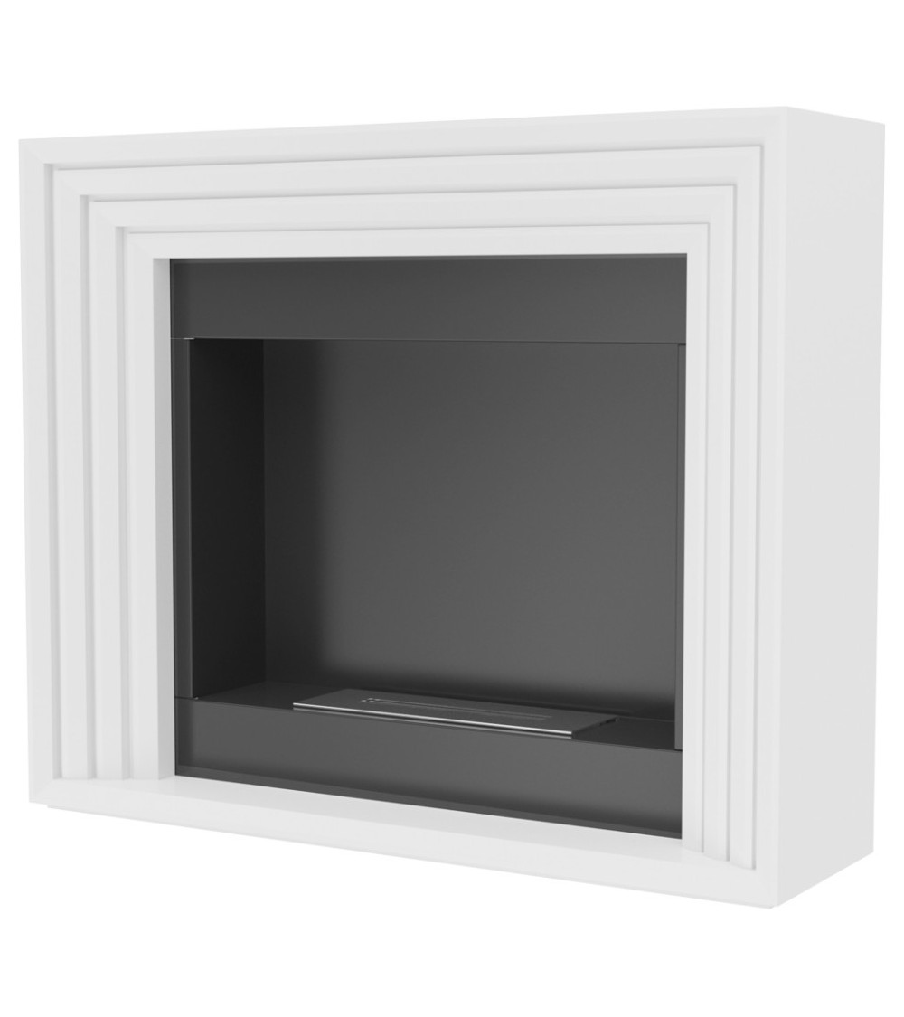 Cheminée bio-éthanol delta d'angle 70 cm