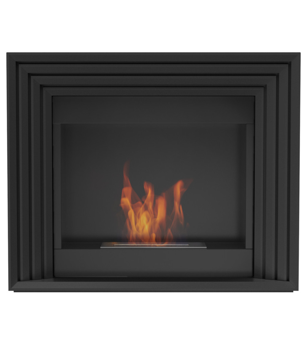Cheminée bio-éthanol delta d'angle 70 cm