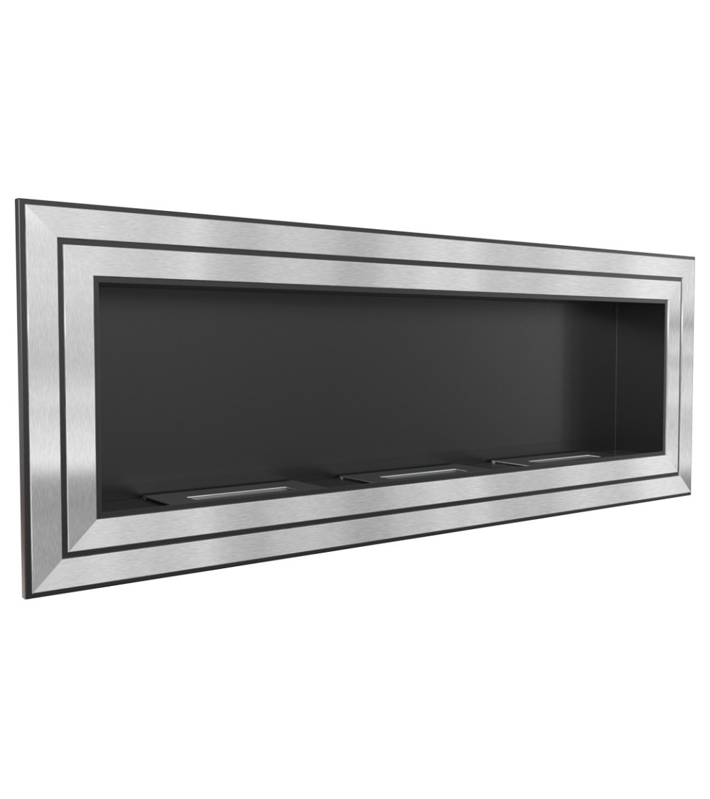 Cheminée bio-éthanol delta d'angle 70 cm