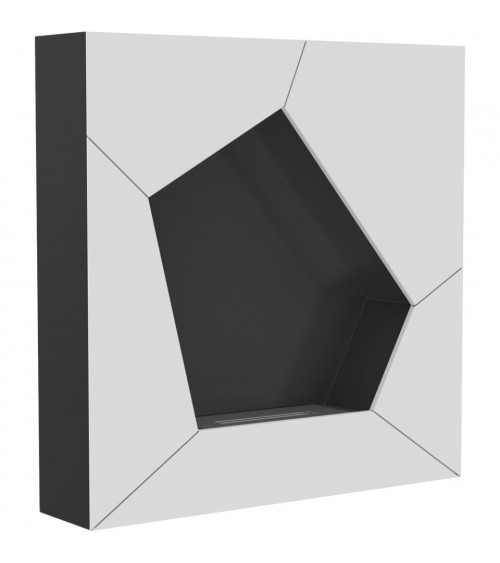 Cheminée bio-éthanol delta d'angle 70 cm