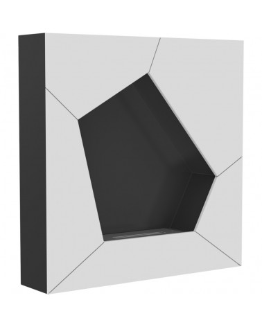 Cheminée bio-éthanol delta d'angle 70 cm