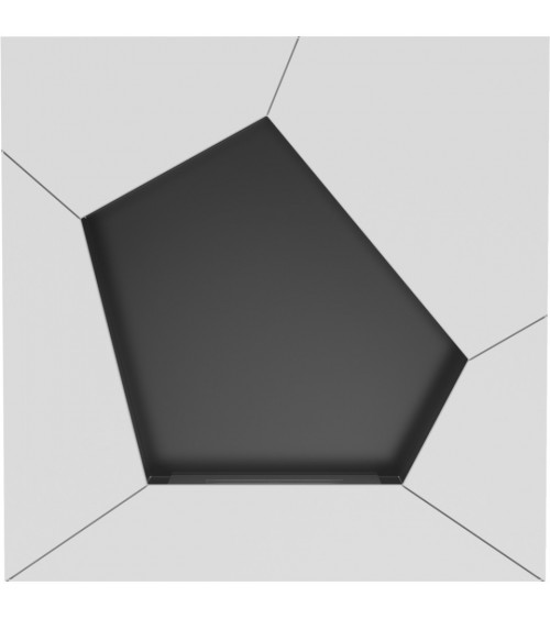 Cheminée bio-éthanol delta d'angle 70 cm