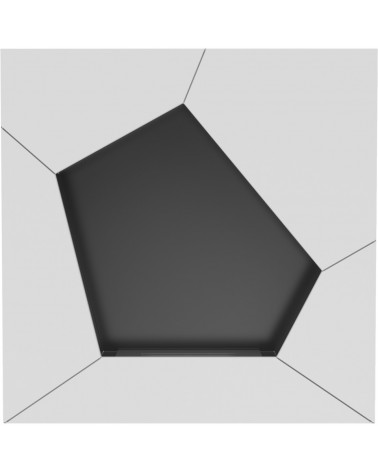 Cheminée bio-éthanol delta d'angle 70 cm