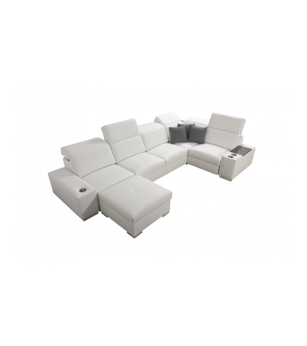 Canapé d'angle convertible réversible RICOTTI 283X207cm Canapé d'angle convertible réversible RICOTTI 283X207cm