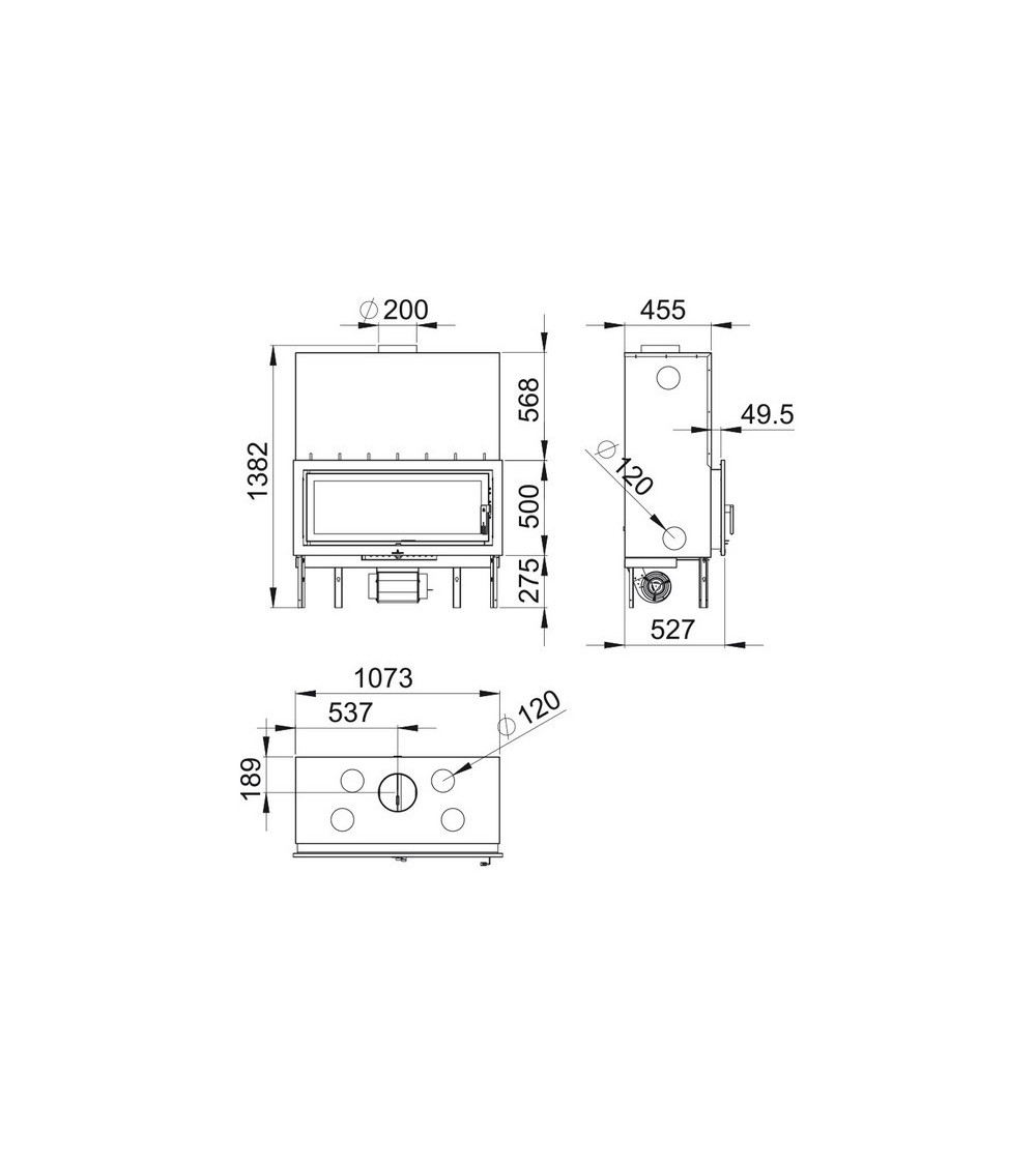Insert cheminée à bois BARACOA avec turbine 21 kW Insert cheminée à bois BARACOA avec turbine 21 kW