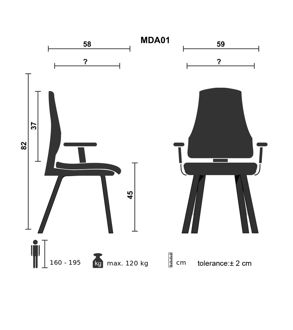 FAUTEUIL MEDA MARRON