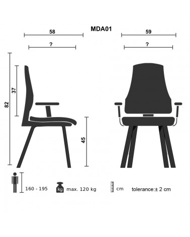 FAUTEUIL MEDA MARRON