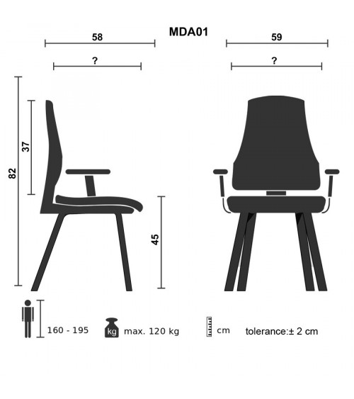 FAUTEUIL MEDA MARRON