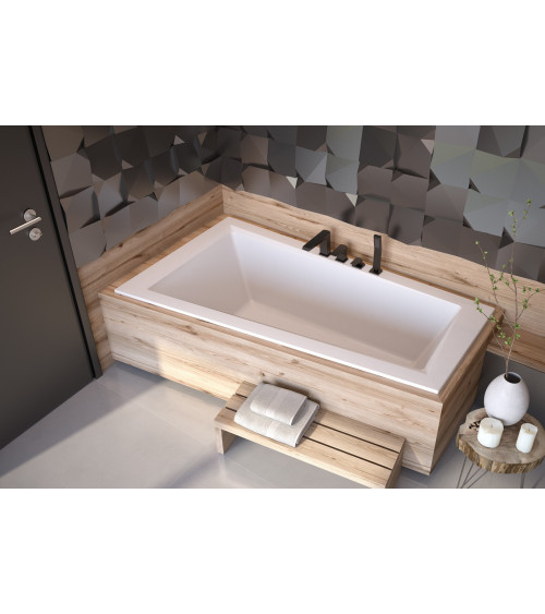 Vasca asimmetrica di INTEGRA 150/170 x 75 cm con barriera di vasca da bagno