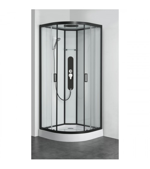 Cabine de douche VANDERA 90x90x225 cm NOIR