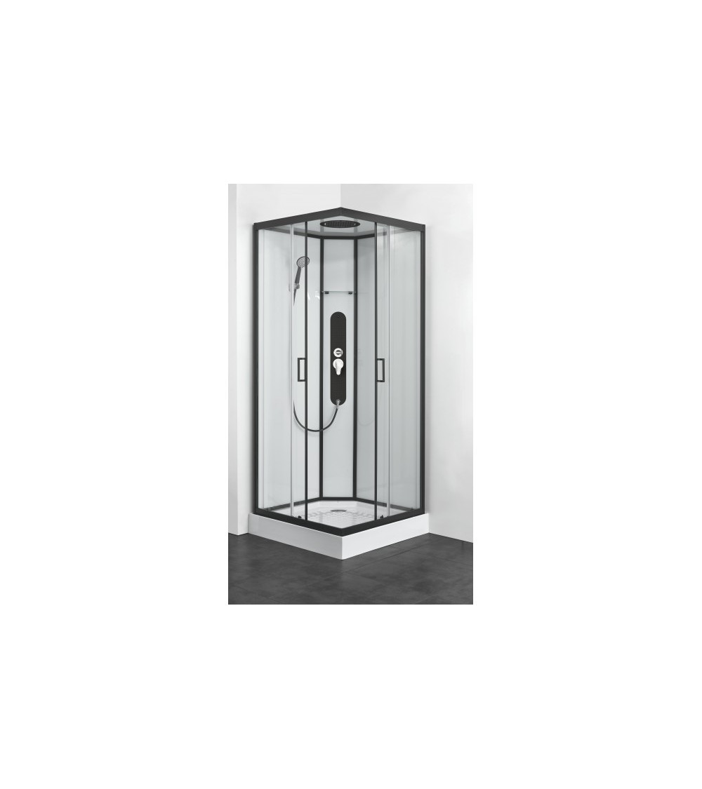 Cabine de douche VANDERA 90x90x225 cm NOIR