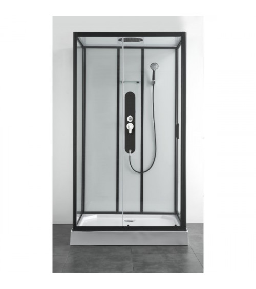 Cabine de douche VANDERA 90x90x225 cm NOIR