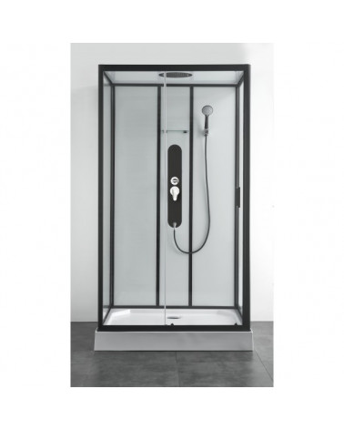 Cabine de douche VANDERA 90x90x225 cm NOIR