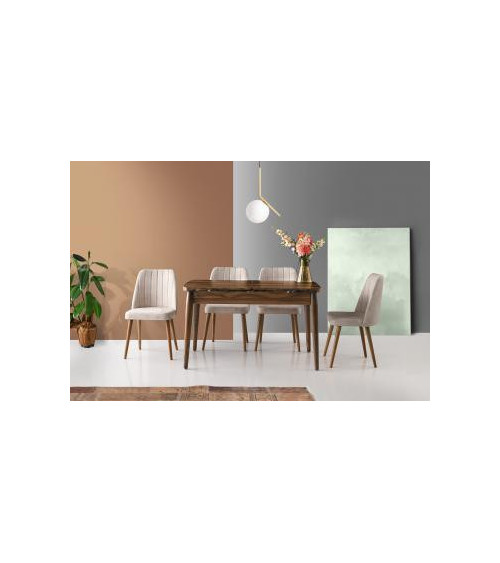 Ensemble table et 4 chaises Rosalia