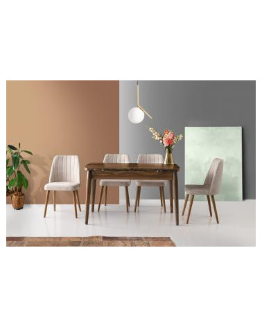 Ensemble table et 4 chaises Rosalia