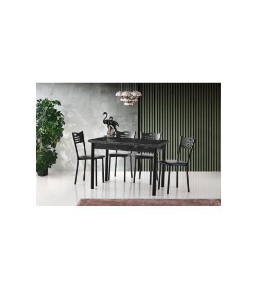 Ensemble table et 4 chaises Kinga