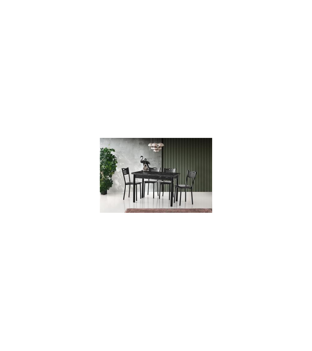 Ensemble table et 4 chaises Rosalia