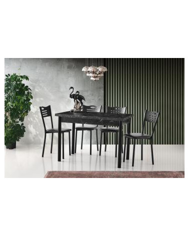 Ensemble table et 4 chaises Kinga