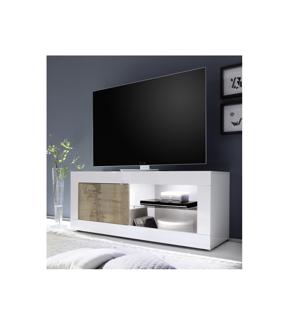 Mueble TV BASIC 140 cm blanco