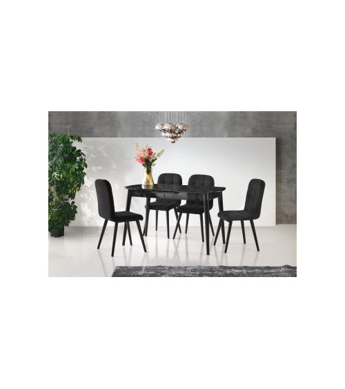 Ensemble table et 4 chaises Sintra