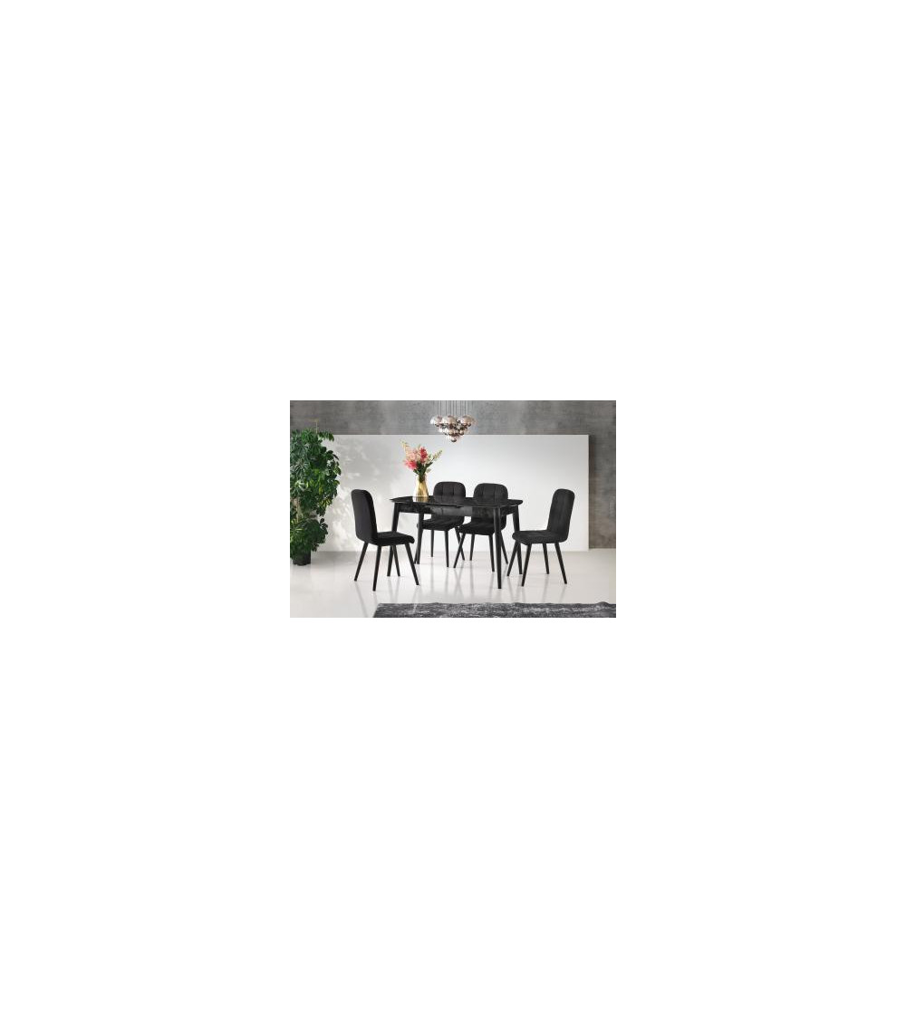 Ensemble table et 4 chaises Rosalia