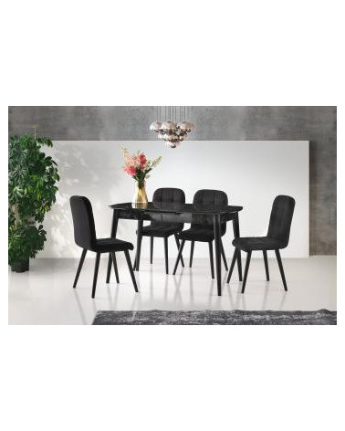 Ensemble table et 4 chaises Rosalia