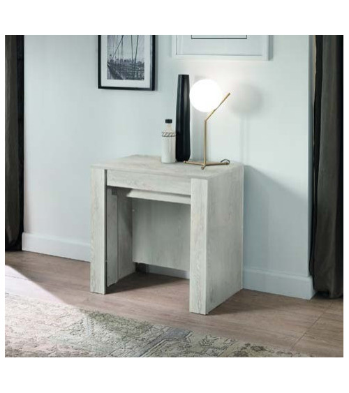 Table/console extensible 54-252 cm Pin blanc