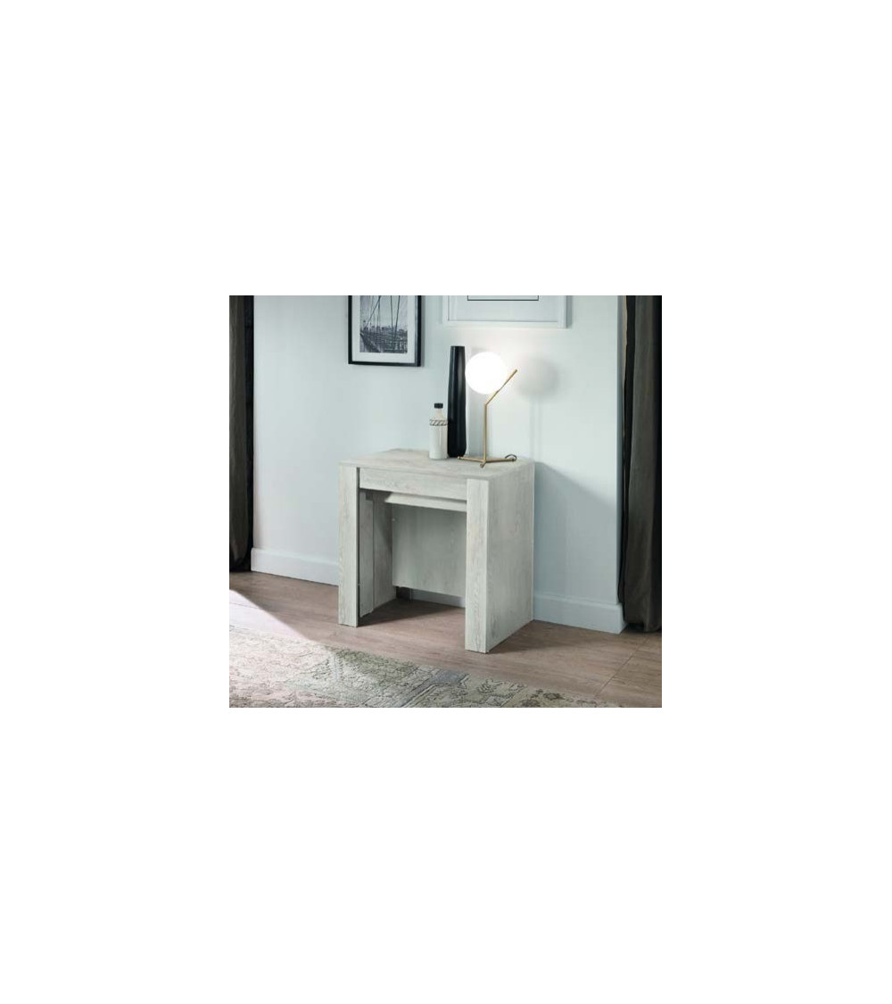 Table/console extensible 54-252 cm Pin blanc