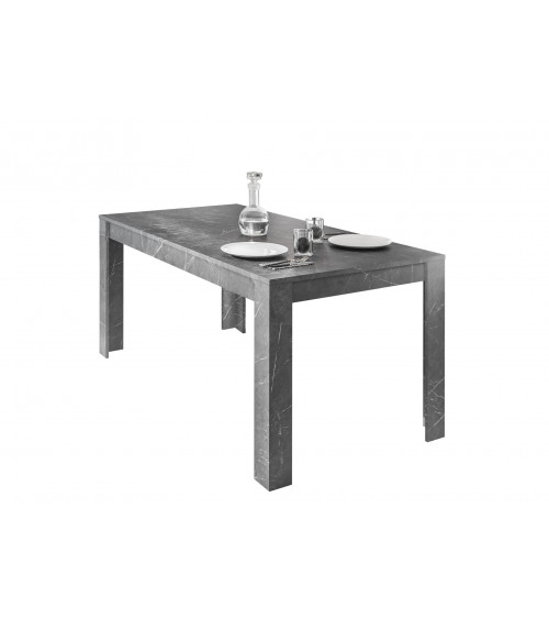 Table à manger extensible BASIC finition béton 137-185/79/90 cm