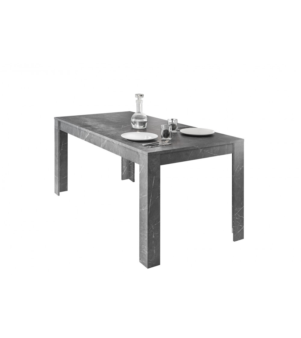 Table à manger extensible BASIC finition béton 137-185/79/90 cm Table à manger extensible BASIC finition béton 137-185/79/90 cm