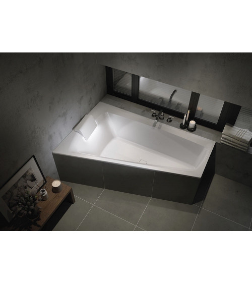 Baignoire d'angle Wonny 170x110 cm, droite