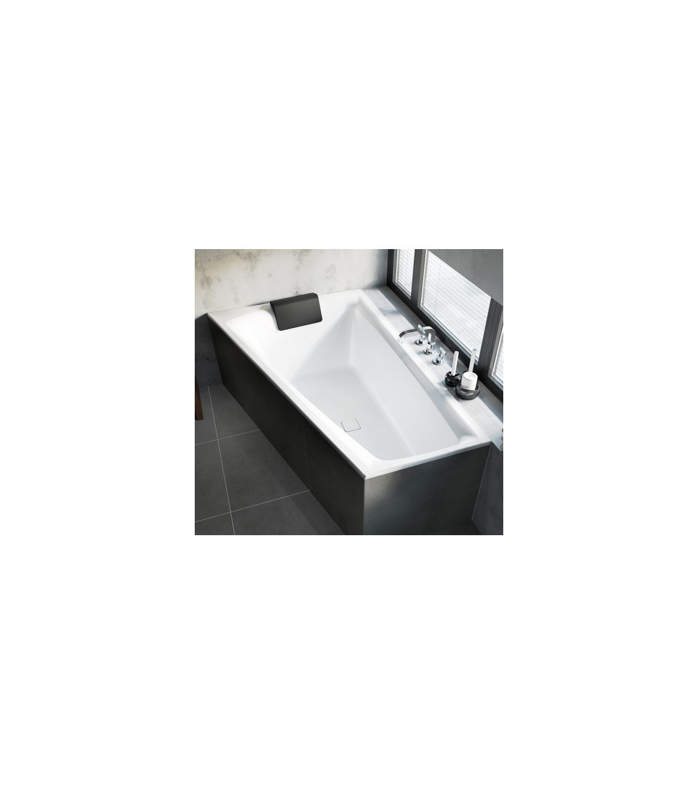 Baignoire d'angle Wonny 170x110 cm, droite