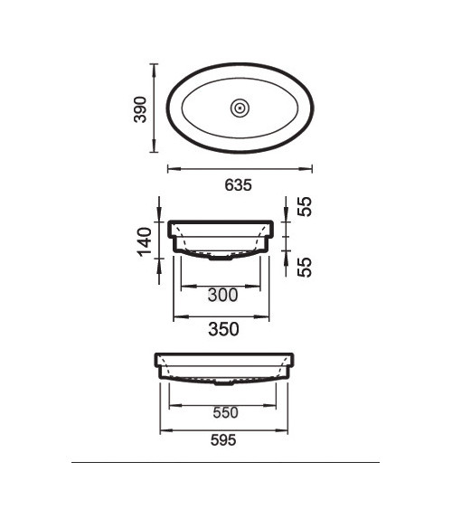 Vasque à poser Ovalo