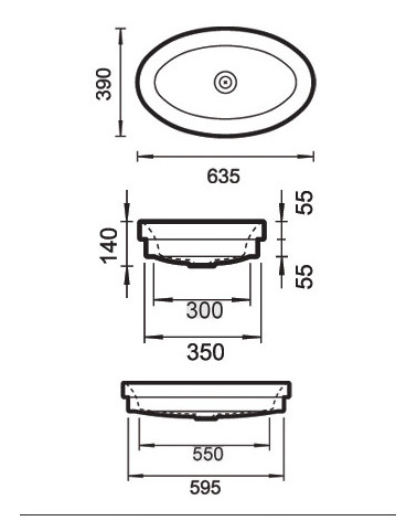 Vasque à poser Ovalo