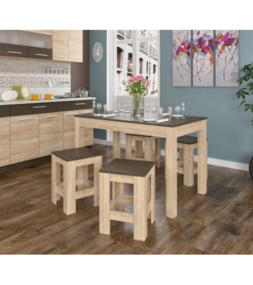 Ensemble table et 4 chaises Rosalia