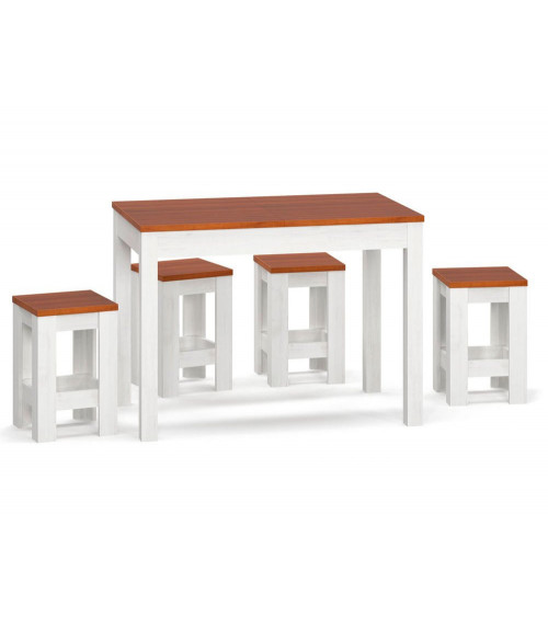 Ensemble table et 4 tabouret NATALIA