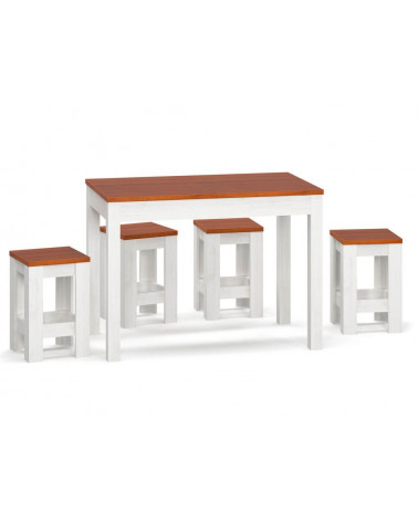 Ensemble table et 4 chaises Rosalia